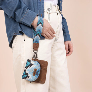 Wrangler Southwestern Dual Pouch Wristlet