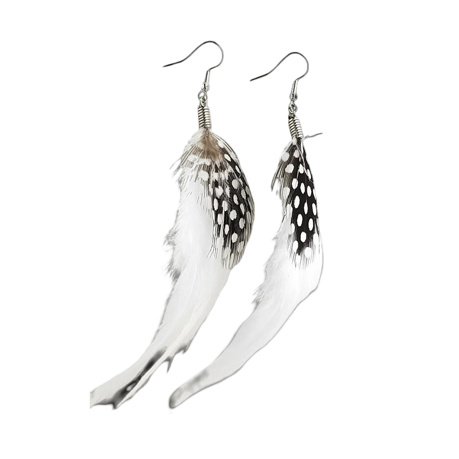Natural Feather Earrings