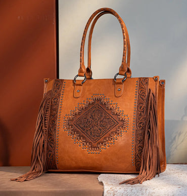 Tool Fringe Collection Wide Tote Bag