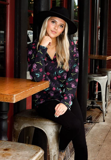 Women's Western Elements Button-Up Top