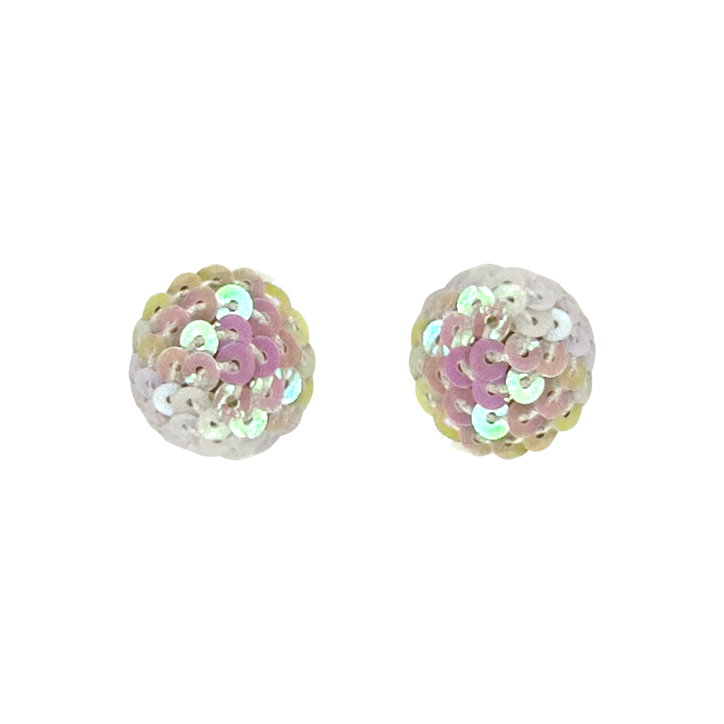 Iridescent Sequins Stud Earrings