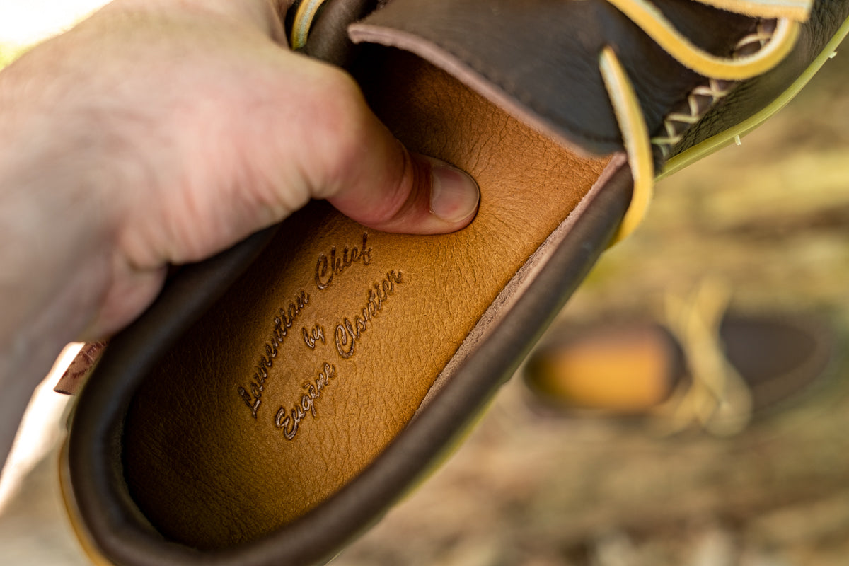 Men's Moose Hide Memory Foam Moccasin Shoes
