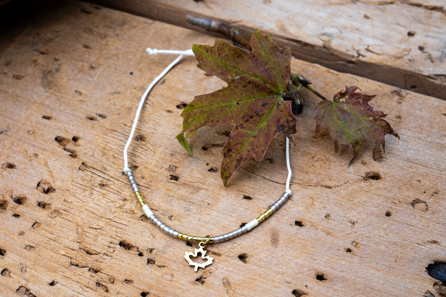 Beaded Bracelet with Charm