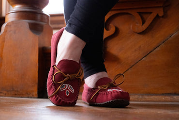 Women's Kayak Cozy Moccasin Slippers with Sole