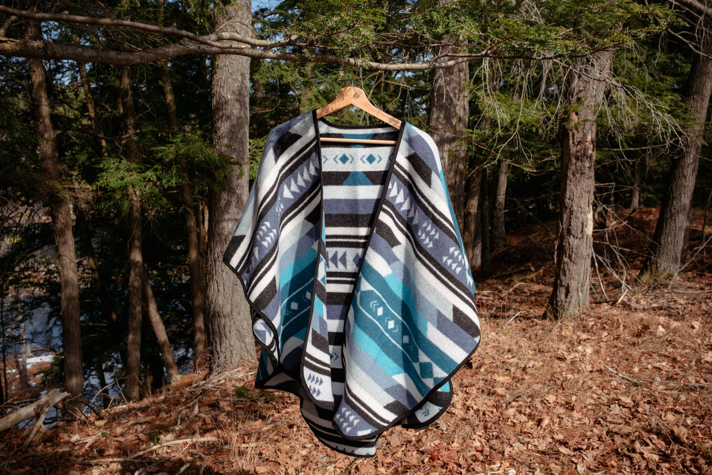Indigenous Design Reversible Shawl