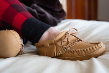 Women's Fringed Moccasin Slippers