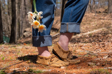 Women's Fringed Moccasin Shoes