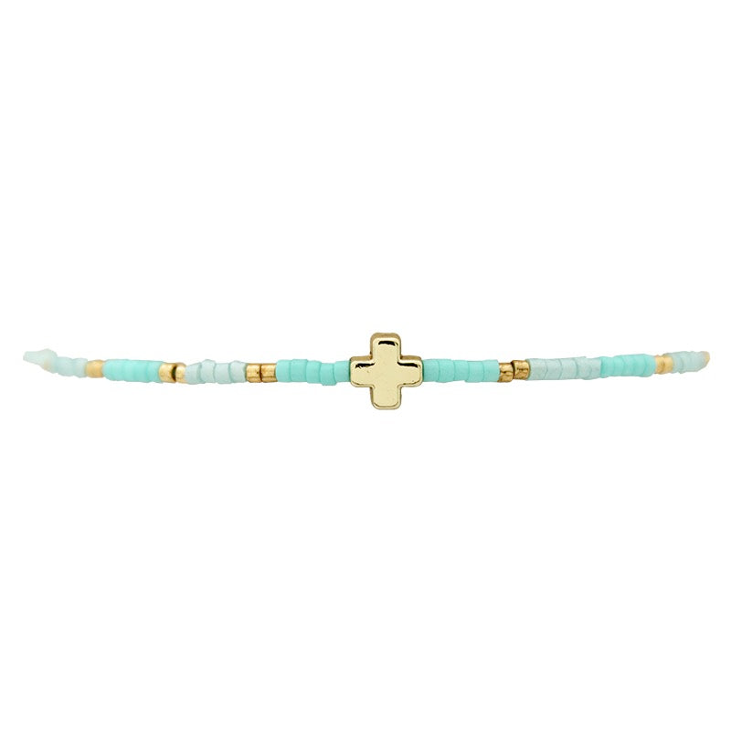 Beaded Bracelet with Charm
