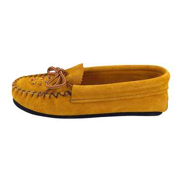 Children's Beaded Suede Moccasin Shoes