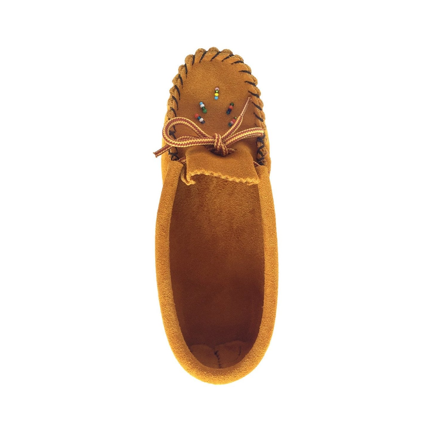 Children's Beaded Suede Moccasin Slippers