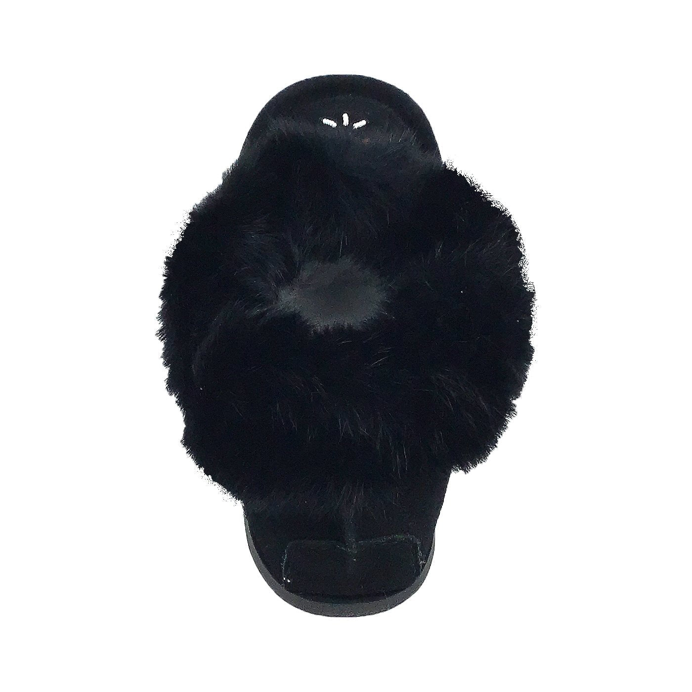 Men's Rabbit Fur Moccasin Slippers with Sole