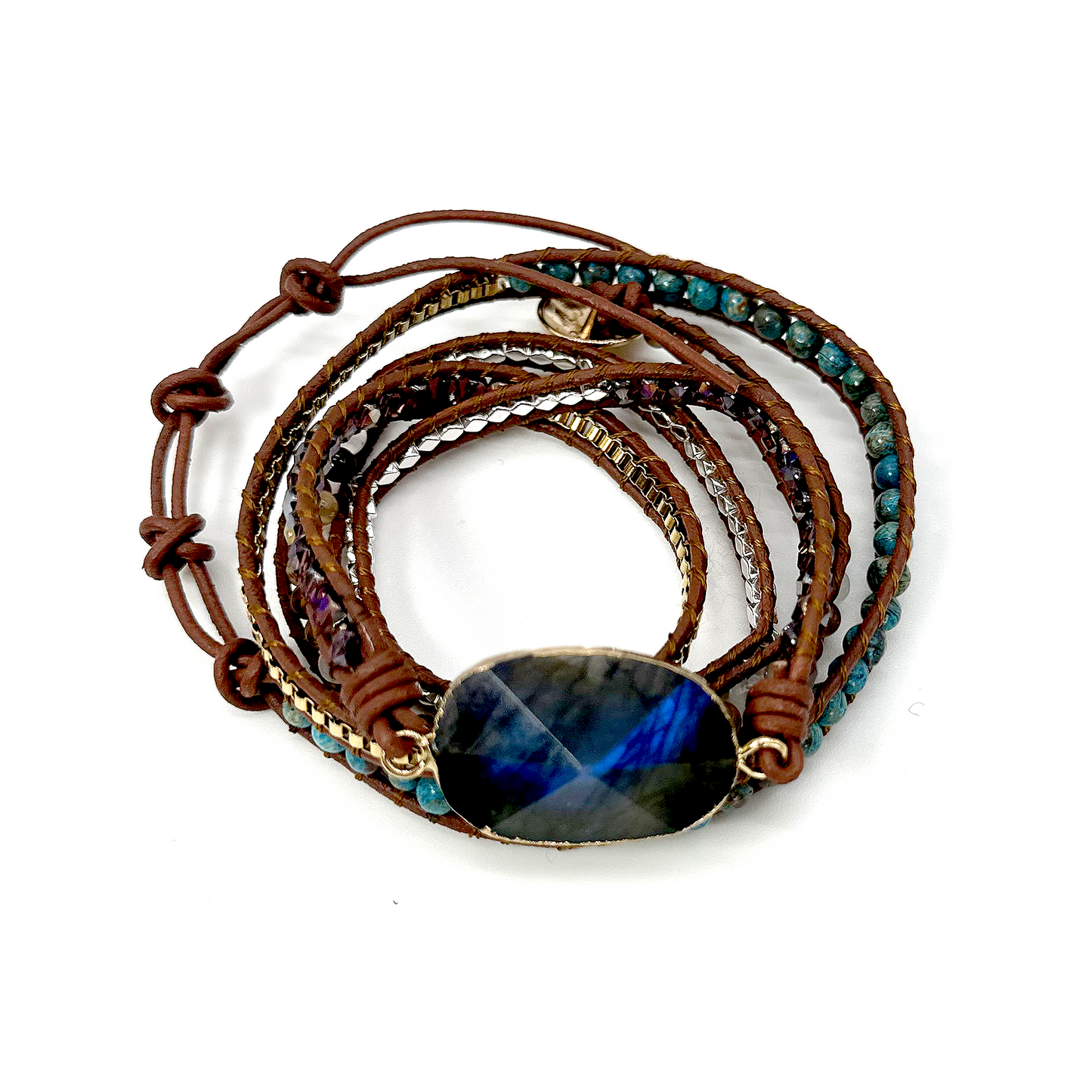 Semi-Precious Stones Wrap Bracelets