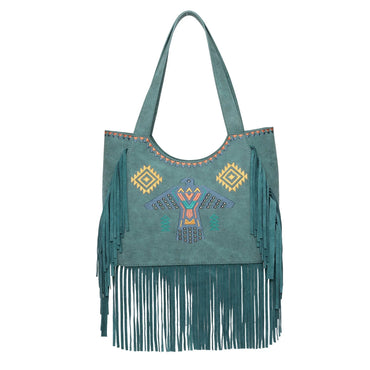 Embroidered Fringe Collection Tote Bag