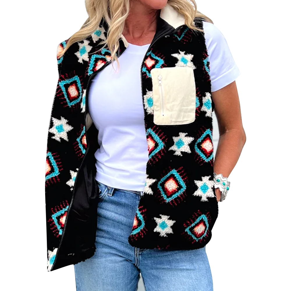 Vail Aztec Sherpa Vest (Clearance)