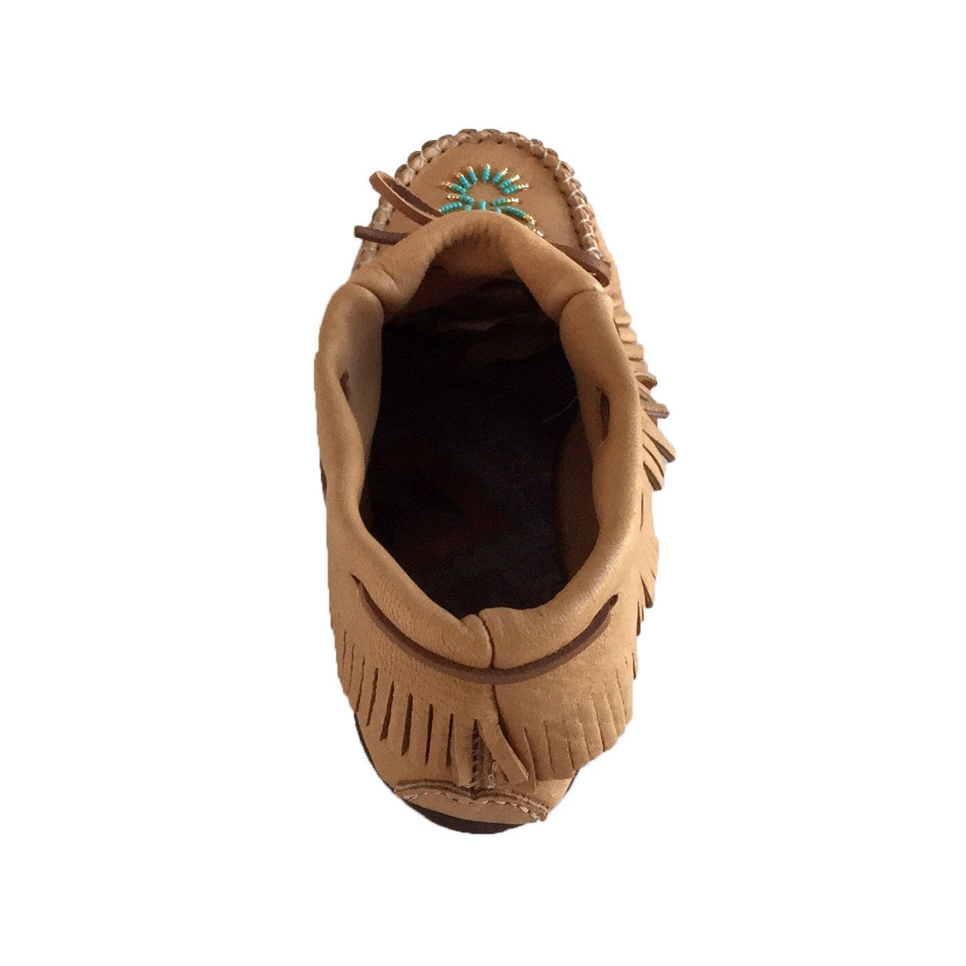 Women's Beaded Fringed Moccasin Shoes