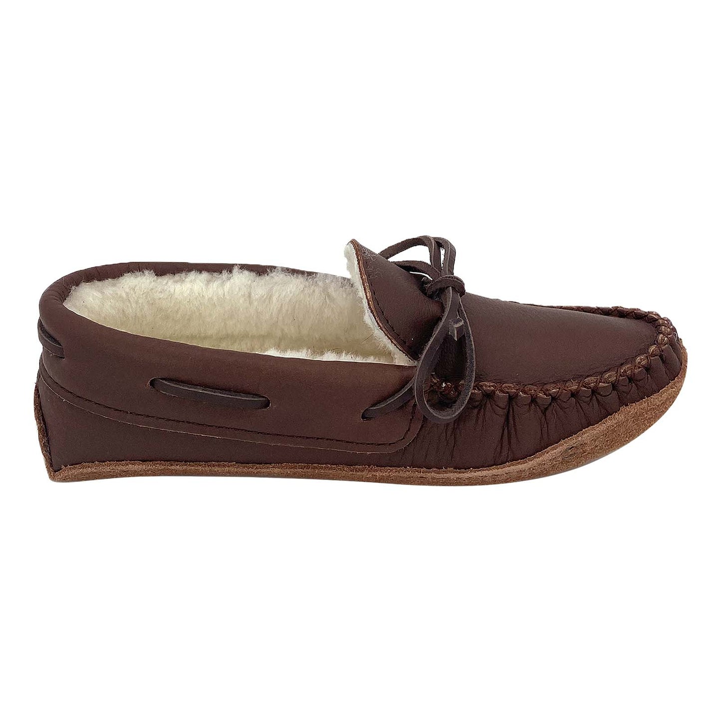 Women's Sheepskin Lined Moccasin Slippers (Clearance - Size 6 & 9 ONLY)
