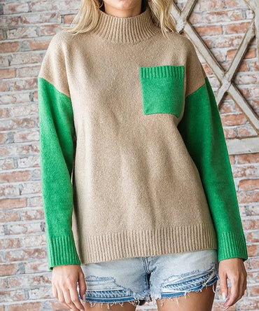 Women's Colorblock Cozy Sweater