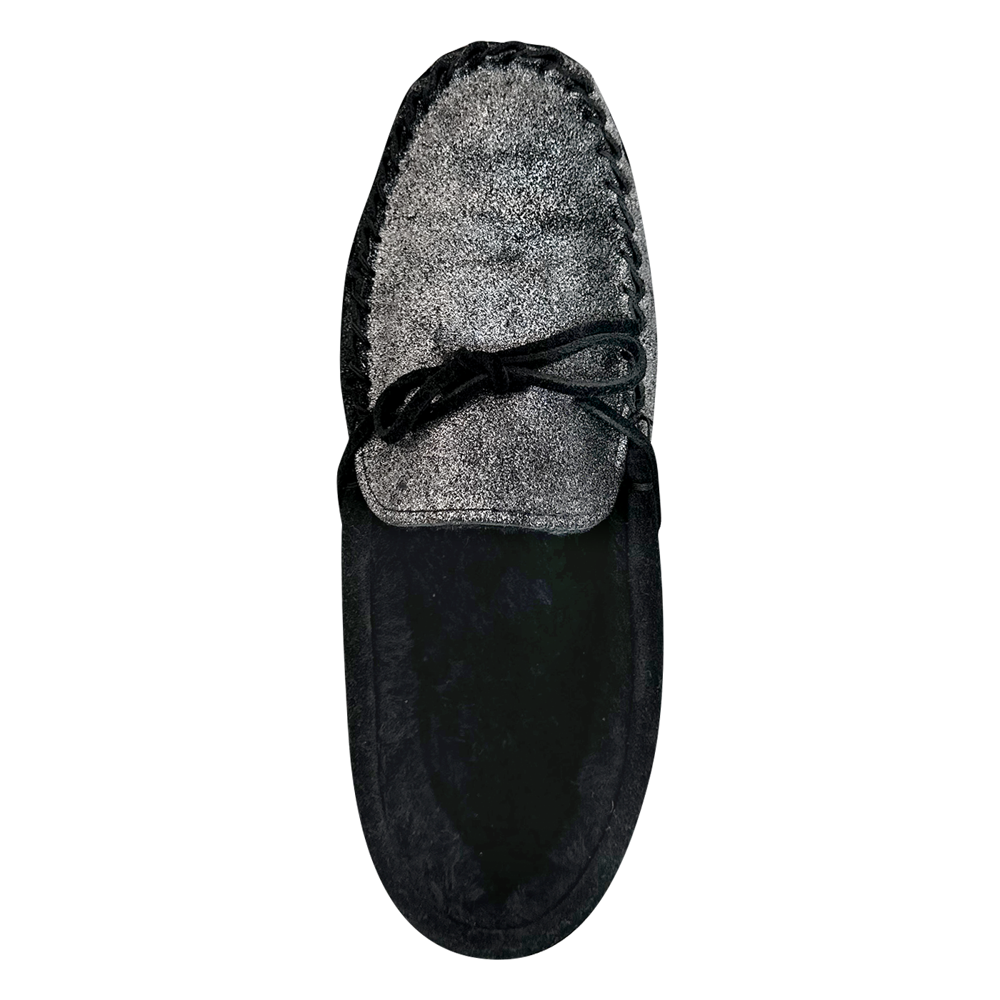 Women's Lined Shimmering Moccasin Slippers (Clearance)