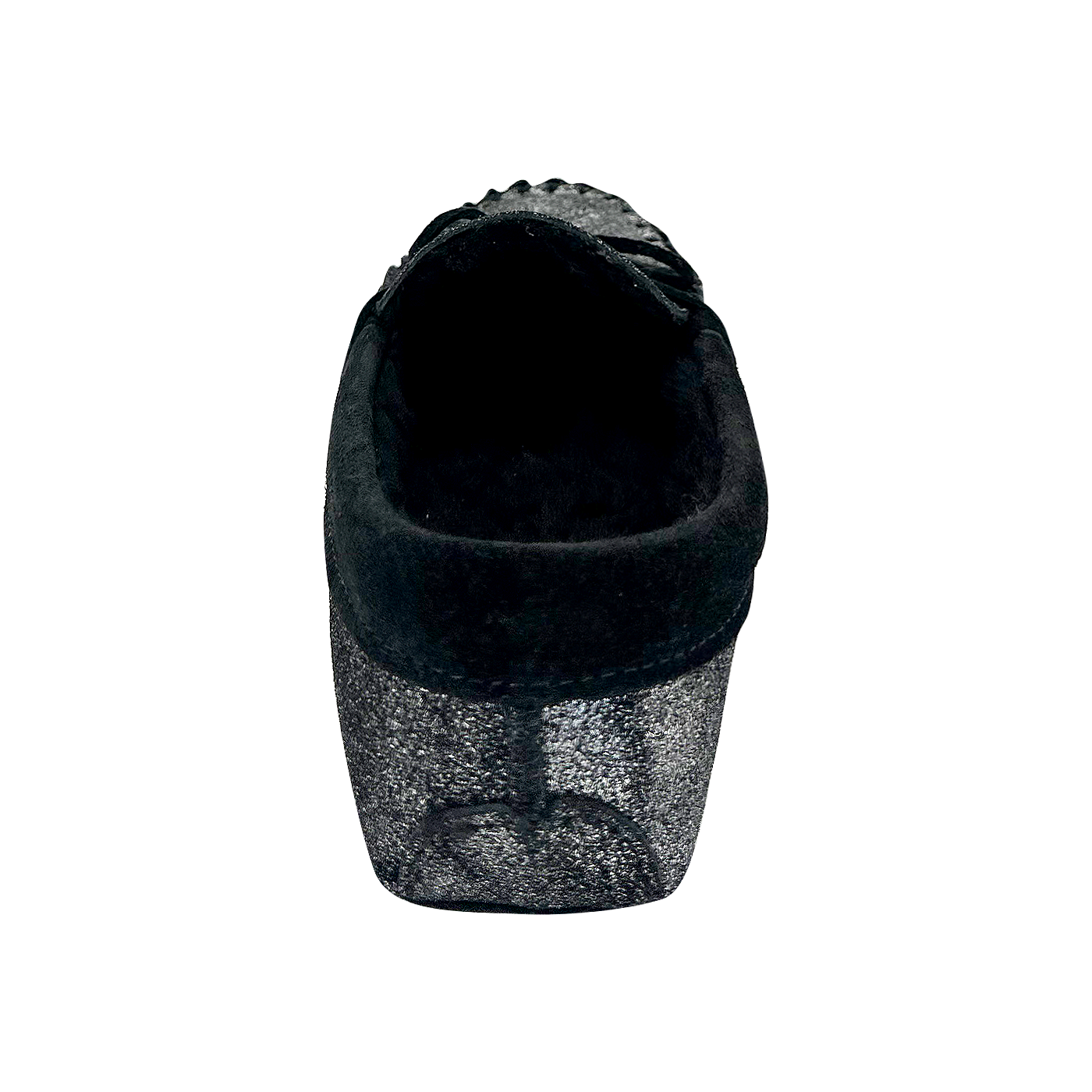 Women's Lined Shimmering Moccasin Slippers (Clearance)