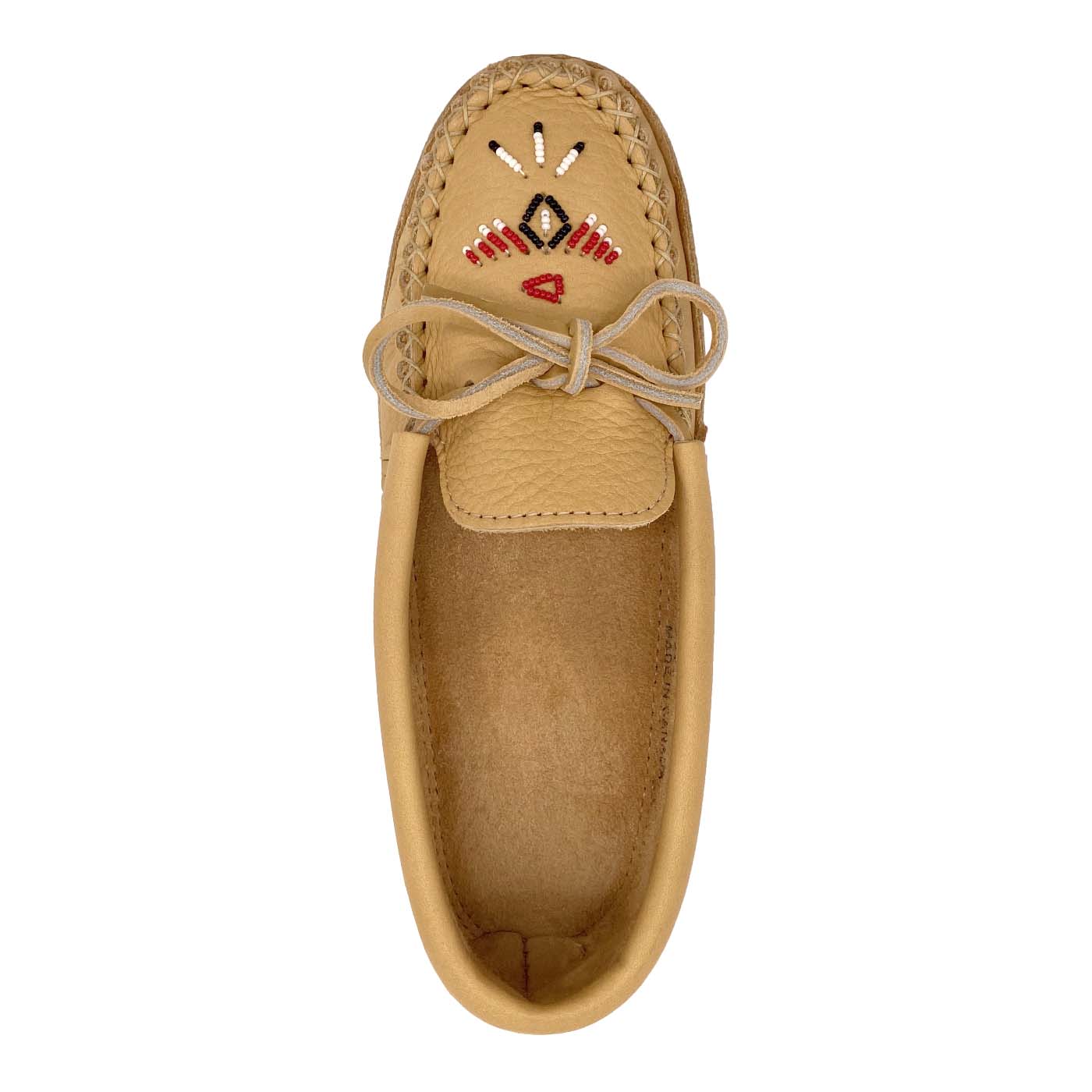 Women's Moose Hide Leather Fringed Moccasin Slippers