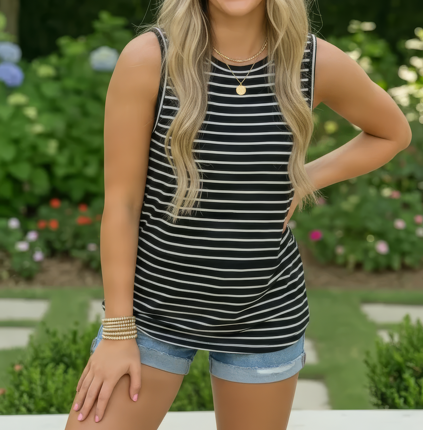 Women's Striped Tank Top