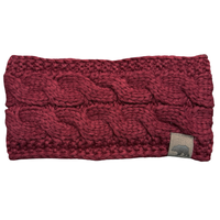 Brown Bear Knit Ear Warmer Headband