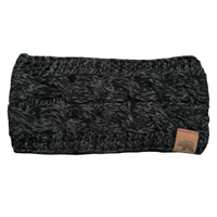 Brown Bear Knit Ear Warmer Headband