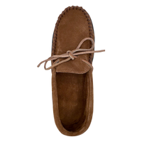 Men's Wide Suede Moccasin Shoes