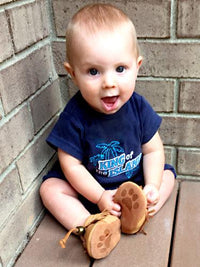 Baby Bear Paw Moccasin Slippers