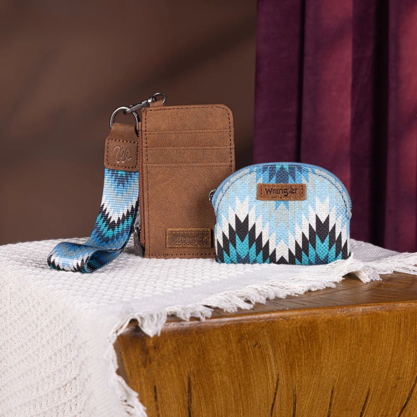 Southwestern Dual Pouch Wristlet