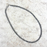 Navajo Pearl Silver-Tone Bead Necklaces