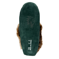 Women's Rabbit Fur Thunderbird Moccasin Slippers