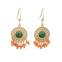 Natural Semi-Precious Gemstone Drop Earrings
