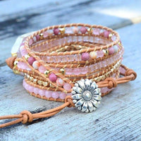 Semi-Precious Stones Wrap Bracelets