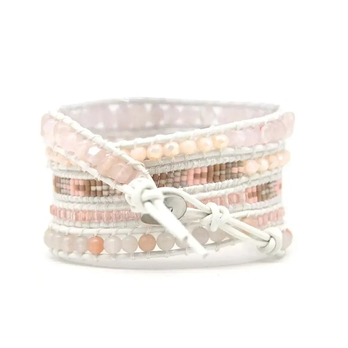 Natural Stone Boho Wrap Bracelets