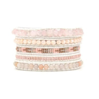 Natural Stone Boho Wrap Bracelets