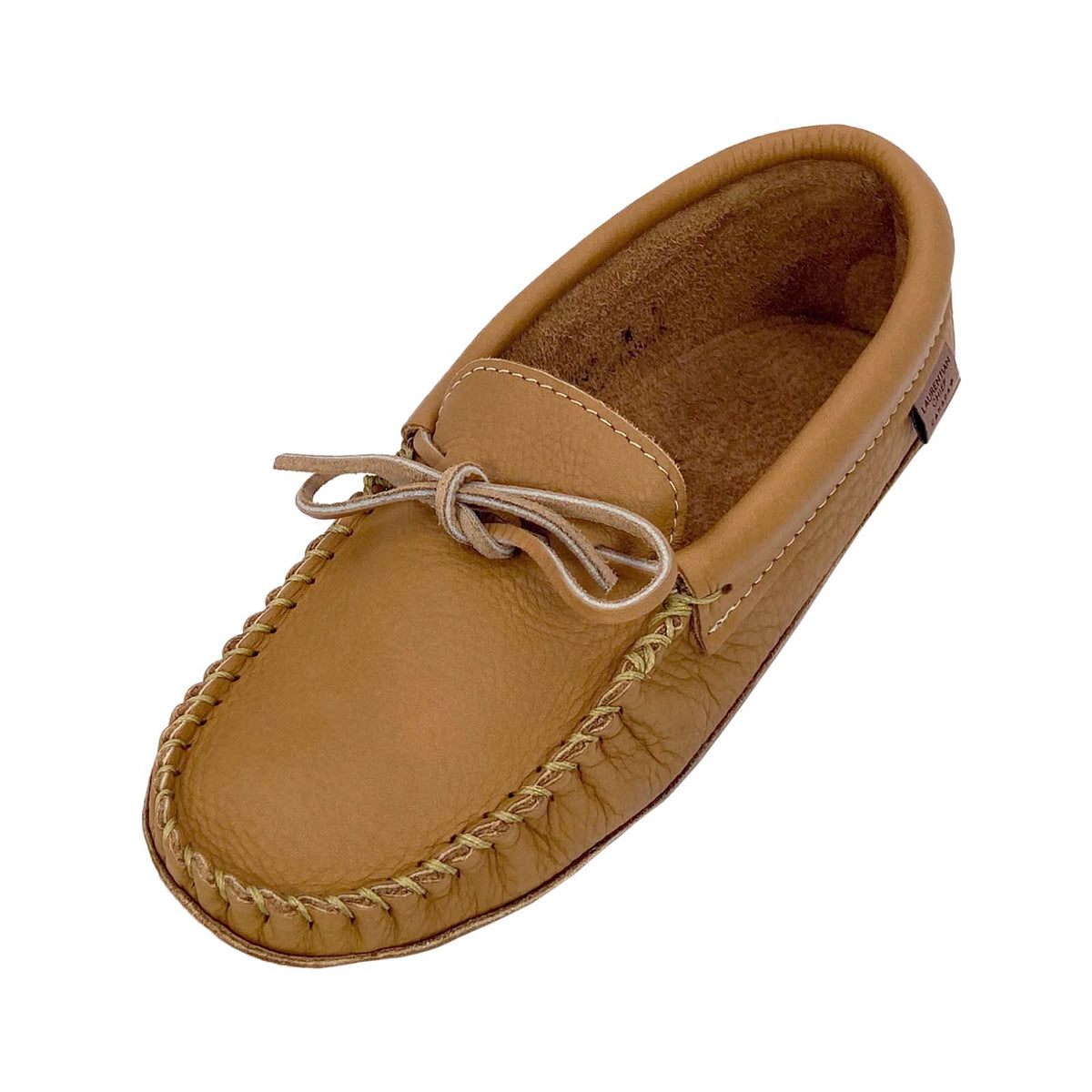 Men's Deer Touch Leather Moccasin Slippers
