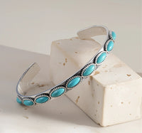 Antique Small Cuff Stone Bracelet