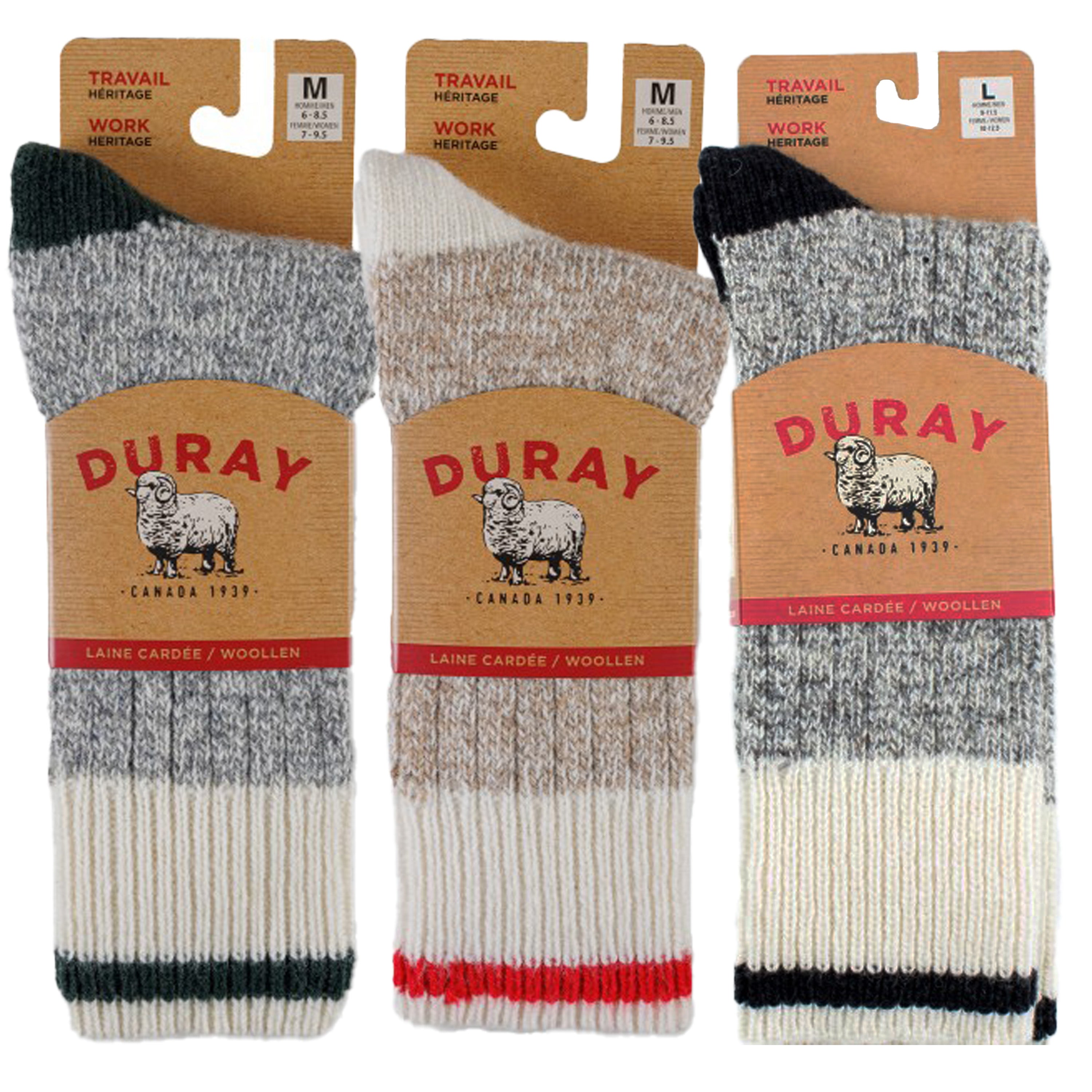 Men's Marled Wool Socks (3 Pack)