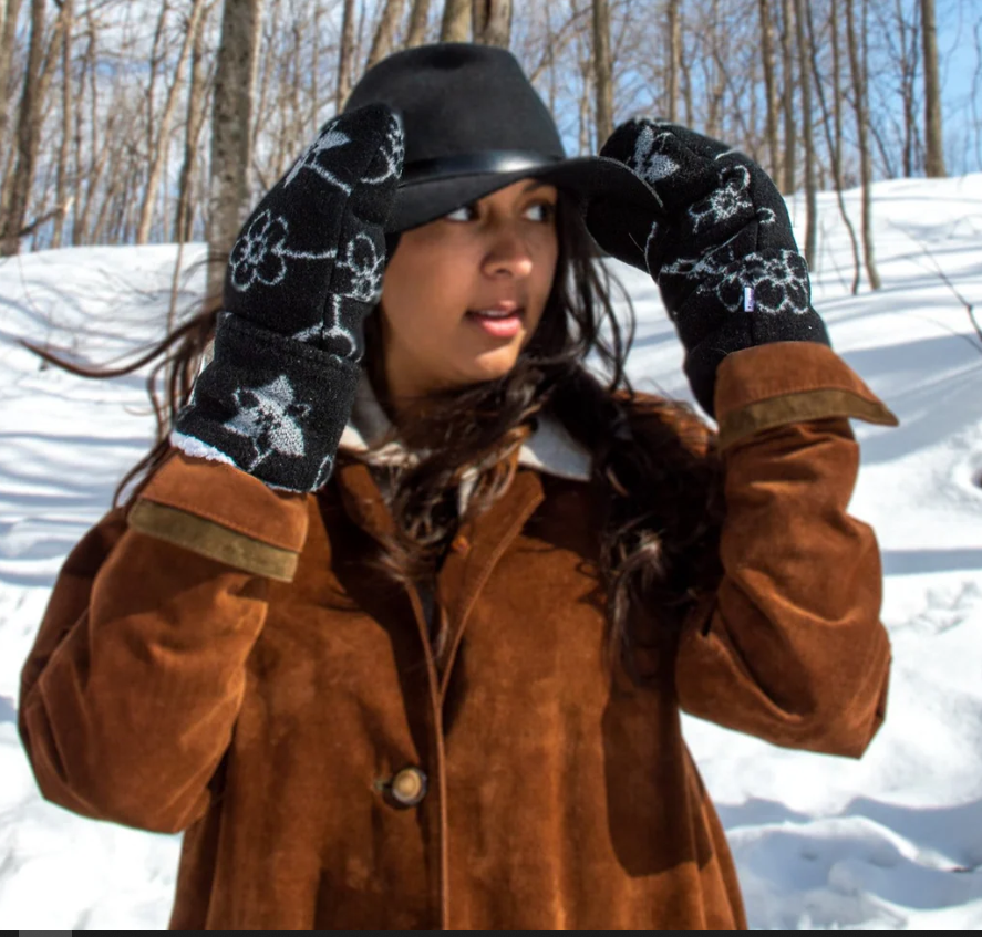 Indigenous Design Wool Blend Mittens