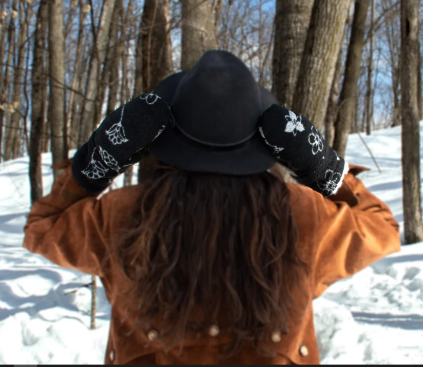 Indigenous Design Wool Blend Mittens