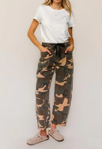 Women's Camo Relaxed Fit Boyfriend Jeans