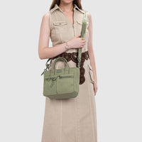 Multi Pocket Small Crossbody Tote