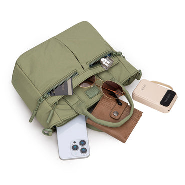 Multi Pocket Small Crossbody Tote