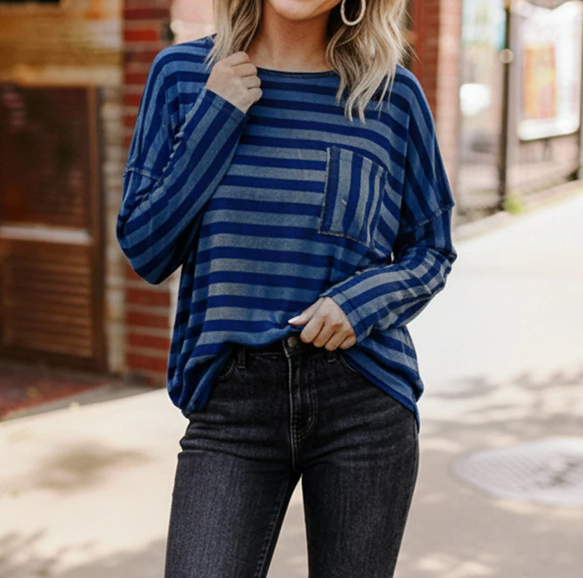 Women's Cotton Stripe Top