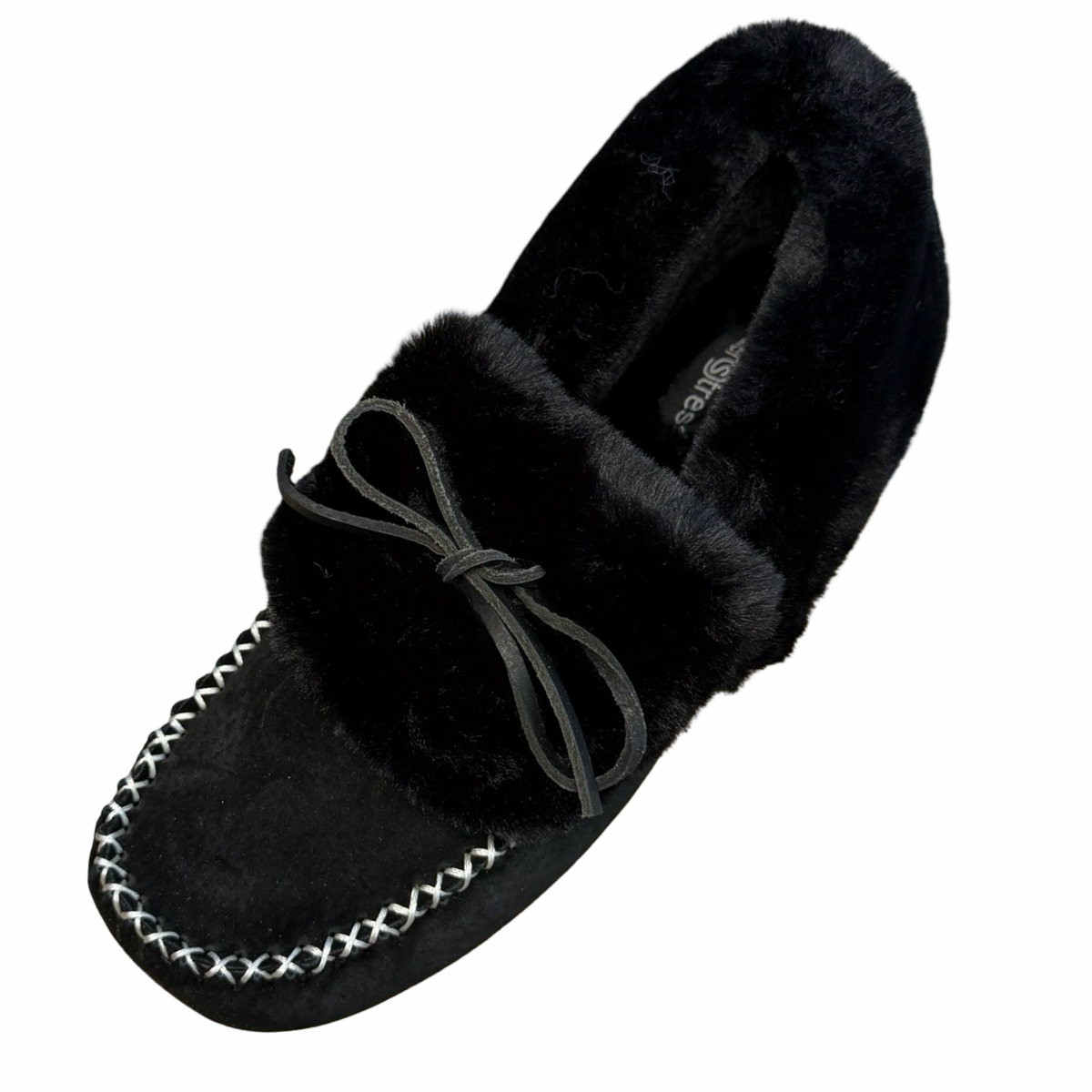 Women's Lynette Lined Suede Slippers with Sole (Clearance - Final Sale)