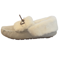 Women's Lynette Lined Suede Slippers with Sole (Clearance - Final Sale)