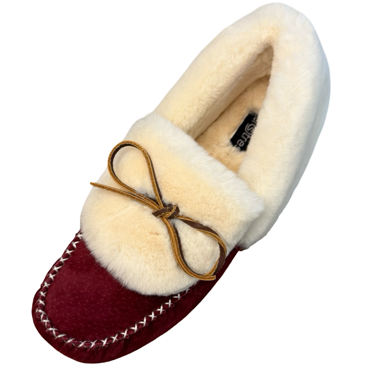 Women's Lynette Lined Suede Slippers with Sole (Clearance - Final Sale)
