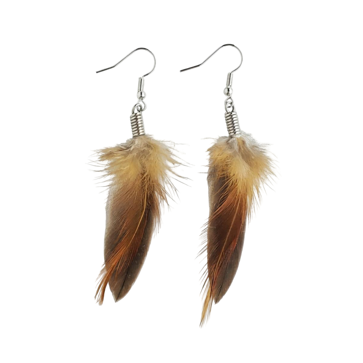 Natural Feather Earrings