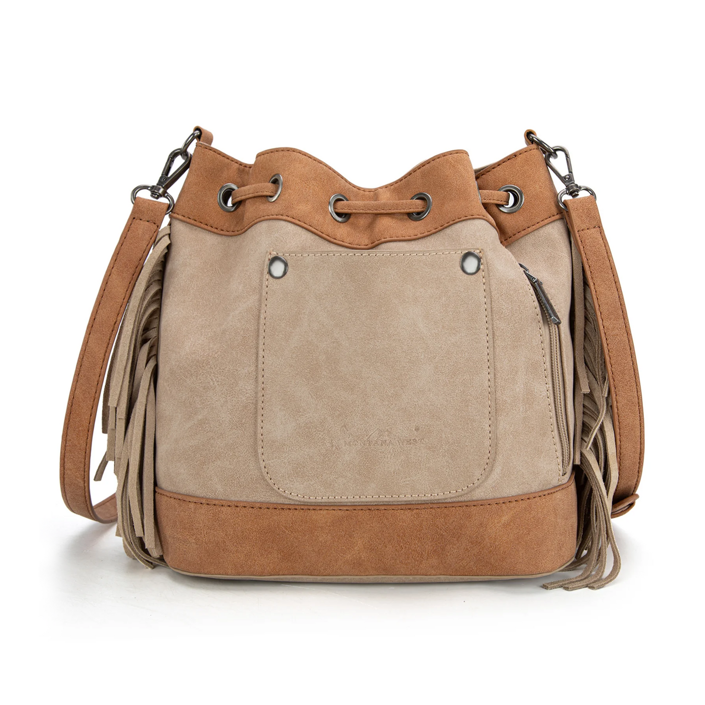 Embroidered Collection Drawstring Shoulder Bag Crossbody Purse